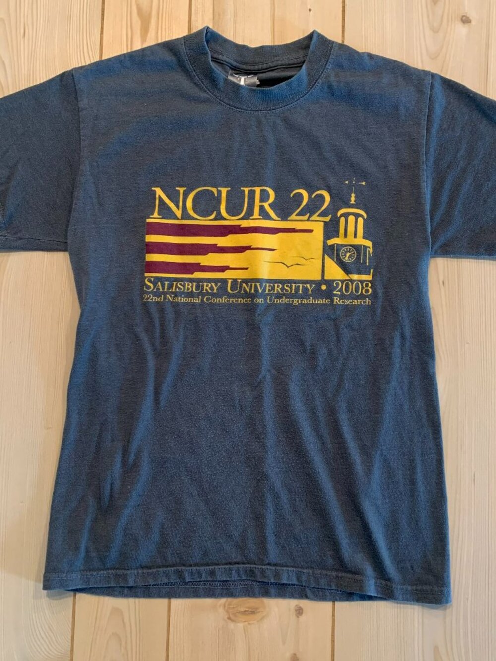 Vintage Y2K Salisbury University NCUR 2008 22nd National Conference T-Shirt S